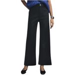 Anthropologie Maeve  Womens Size 31 Tall Black Colette Linen Blend Wide Leg Pants Photo 1