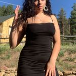 EXPRESS Black Rouched Dress Photo 0