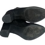 London Fog  Collection Black Water Resistant Ankle Booties Heeled Boots Buckle 8M Photo 9