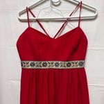 Badgley Mischka Belle Badgley Mischka Size 4 Small Pink Maxi Dress Empire Waist AQJ-C Photo 1