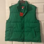 WONDERSHOP Green Puffer Vest for women’s size XL length 25” bust 42” Photo 3