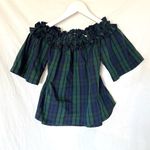 Vineyard Vines Off-The-Shoulder Top Plaid Photo 0