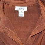 Funky Just Polly Slinky Bronze Button Up Dress! Brown Photo 5