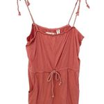 new Trovata ♕ Braided Strap Drawstring Waist Cami Top ♕ Dusty Pink Large Photo 9