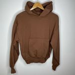 Yeezy NWT Gap Yzy Brown Hoodie Double Layer Cotton Small S New Sweatshirt Photo 7
