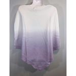 Barefoot Dreams CozyChic Ultra Lite Ombre Ocean Breeze Poncho Soft Violet OS NWT Photo 4