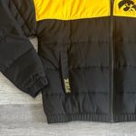 PINK - Victoria's Secret  Iowa Hawkeyes Puffer Jacket NEW Womens M Black Yellow NCAA Photo 1