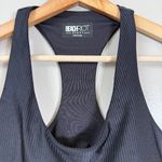 Beach Riot Sport Yara Lace Trim Rib Racerback Crop Tank Top Women's Small Black Photo 5