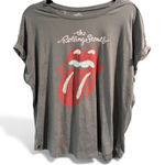 The Rolling Stones  Charcoal Mineral Wash Graphic T Shirt- Size 0X Photo 0