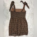 Lush Clothing Leopard Print Bow-Tie Strap Dress Photo 1