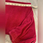 VTG Fox Collection Magenta Pink Elastic Waist High Rise Corduroy Pants Size 16 Photo 7