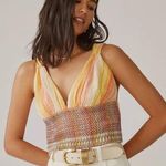 Anthropologie Smocked Rainbow Tank Top (XSmall) Photo 0