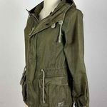 TNA Olive Hooded Drawstring Parka Jacket Size XXS Photo 4