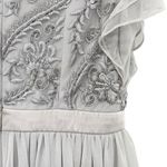 BHLDN Anthropologie Maricela Dress Beaded Chiffon Evening Formal Photo 8