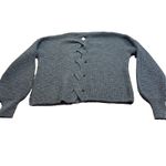 Pink Rose Olive Green Chunky Knit Cropped Sweater Cable Twisted Back Size S Cozy Photo 4