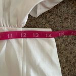 Commense Floral Embroidered Backless Tie Dress NWT Bell Sleeves Size Medium White Photo 7