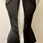 DL1961 Reese Lamb Leather Peplum Top Size XS Photo 8