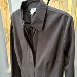 Worthington Women's Stretch Black Button Down Shirt with Hidden Buttons size XL Photo 1