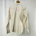 Ariat  Maureen Pearl Snap Stripe Long Sleeve Shirt in White Multi Size‎ Medium Photo 3