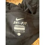 Nike  Dri-Fit Womens Sheer Black Athletic T-Shirt Size L Lightweight & Breathable Photo 4
