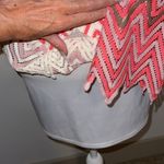 Windsor Boho Layered One Sleeve Boho Aztec Dress Pink/CreamWhite Cold Shoulder sz Small Photo 9