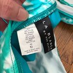 La Blanca  Bikini Set Sweatheart Halter Top Skirt Bottom blue green size 10 Photo 2