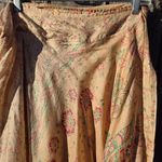 Jinkys Long Silk Wrap Skirt Sz L Orange Size L Photo 2