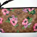 Coach   Corner Zip Wristlet in Sígnature Canvas with Blossom Print Photo 1