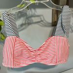 No Boundaries Red White Blue Striped Bikini Top Photo 1