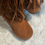 Rampage Comfy Brown Fringe Winter Boots Photo 3