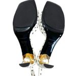 Nicholas Kirkwood MAEVA Ankle Strap Sandals in White & Black Doodle Print Size 9.5 Photo 11