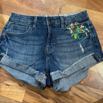 Idyllwind  by Miranda Lambert Blue Jean Shorts with Floral Embroidery Photo 0