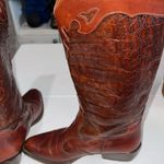 Joan & David  croc pull on boots Italian leather women’s size 36 Photo 5