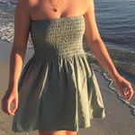 Beginning Boutique Strapless Green Dress Photo 0