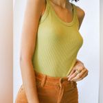 Lacausa  Maya Tank Top In Artichoke Photo 1