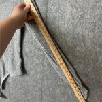 Jessica Simpson Womens Size Large Gray NWT V Neck Ribbed Knit Bodysuit Photo 3