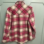 BLANK NYC Size Small Pink Plaid Wool Blend Soft Shacket Jacket Button Down Photo 4