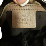 Gucci Light Brown Leather Heritage Stripe Horsebit Hobo Shoulder Bag. Photo 12