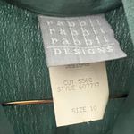 Vintage Rabbit Rabbit Rabbit Teal Pant Jumpsuit With Belt Green Size 10 Photo 1