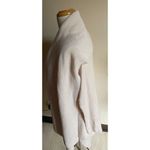 All saints Elegant Cream Ribbed Cowl Neck Sweater Long Sleeve Knit Pullover Photo 3