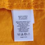 CeCe Orange Gold Sleeveless Tiered Cotton Dress Size Large Gold Mini Dress Photo 7