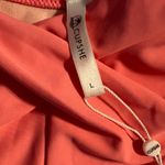 Cupshe High Leg Bikini Bottom Coral Red Ruched Front Size Large NWT Photo 1