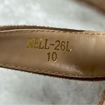 Rampage  suede taupe size 10 cross strap Nell-heels Photo 4