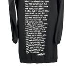 Mess in a Bottle Hoodie Sweatshirt Dress Size L Back Graphic Empowering Black Size L Photo 3