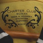 Charter Club Black White Stripe Hooded Toggle Jacket Womens Nautical Fisherman Plus Size 3X Photo 2