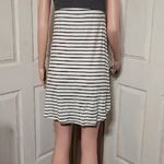 Zenana premium gray stripe Swing Sleeveless Pocket Dress Size L Photo 1