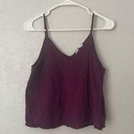 Purple v neck tank top Size M Photo 0