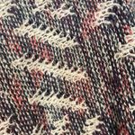 Lucky Brand Pink Multi-Color Boho Fringe Trim Opened Knit Cardigan Women Sz S Photo 6