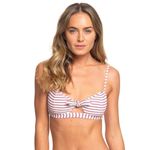Roxy NWOT Chasing Love Stripe Bikini Top & Full Coverage Bottom sz Large Photo 0