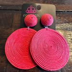 Paparazzi Circulate the Room Red Earrings (101) Photo 2